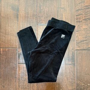 Fila Women's Black Velvet Leggings